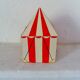 Vintage circus with wooden subjects