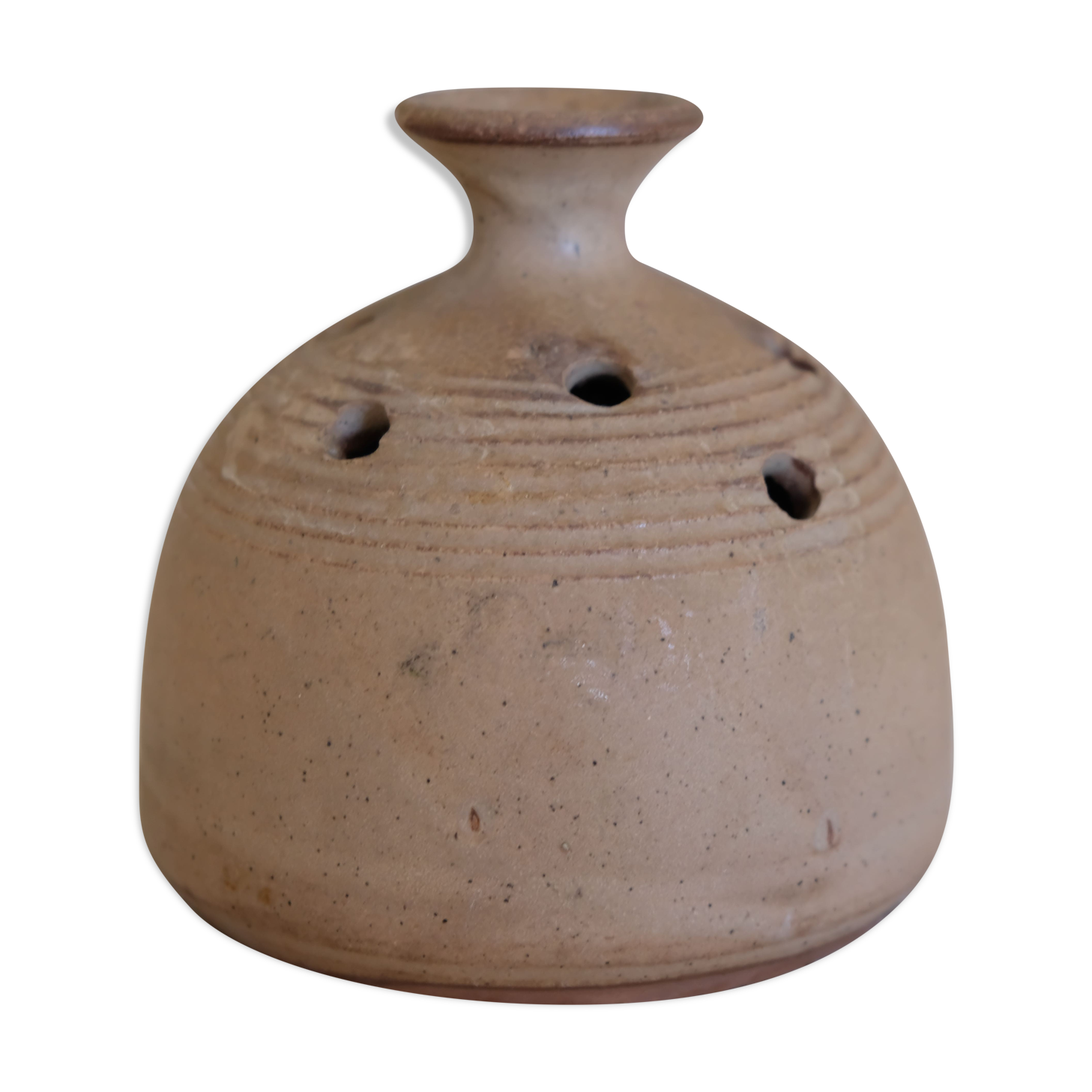 Pique vase Fleurs Vallauris in sandstone