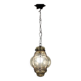 Suspension en Fer Forgé et Verre de Murano