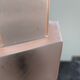 Vintage Skyscraper ceiling light, pink glass table lamp, Bauhaus Art.