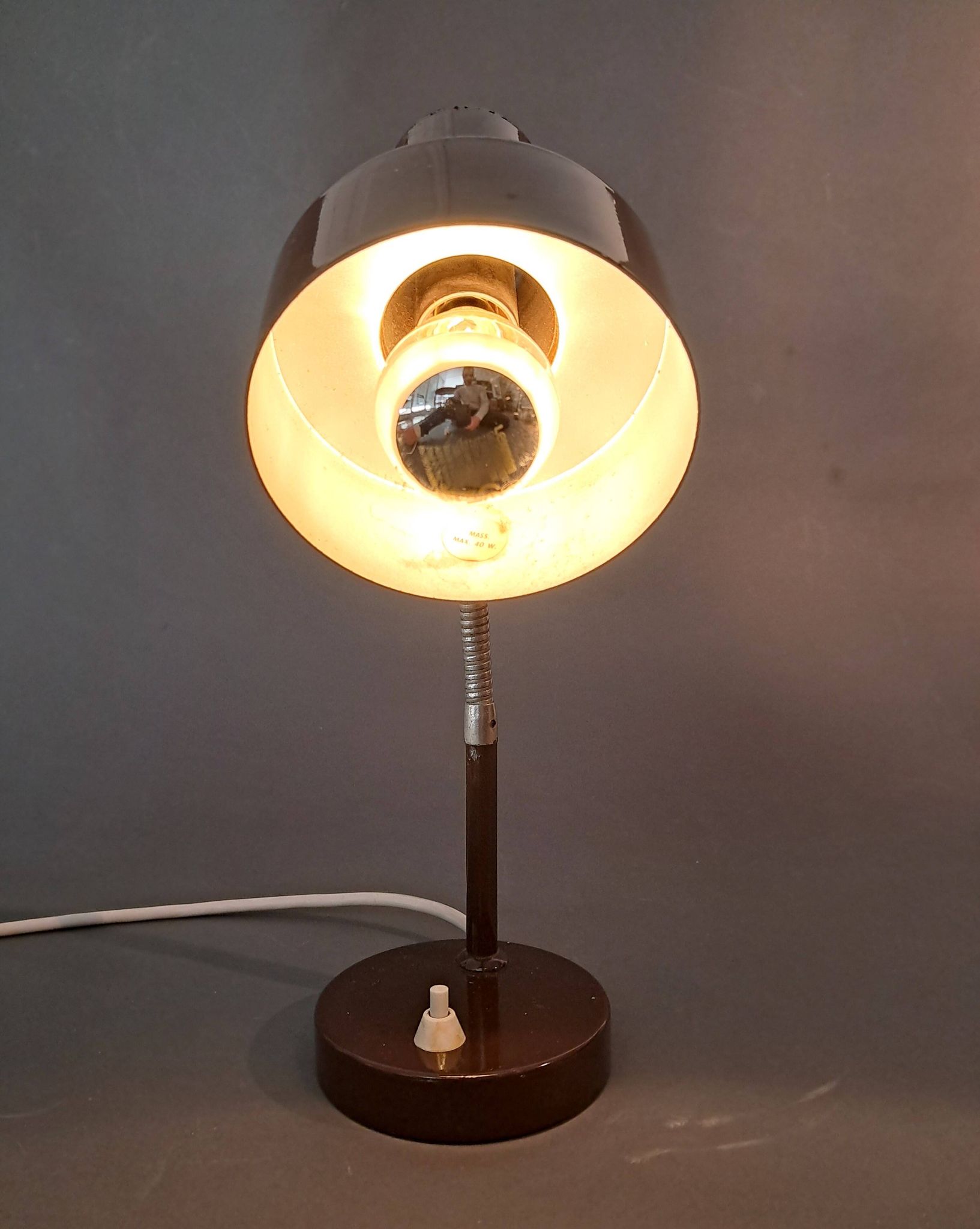 Lita 1960 brown desk lamp.