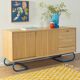Wonderful partly solid sideboard in Scandinavian style from the 1950s