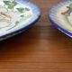 2 assiettes plates faïence émaillée Choisy le Roi Escalier de Cristal