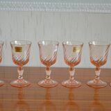 Set of 6 art deco liqueur glasses