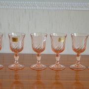 Set of 6 art deco liqueur glasses