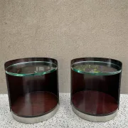 Pair of bedside tables by Gianni Moscatelli, 1970