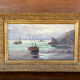 Old marine painting – Oil on panel signed Léo Spanoghe