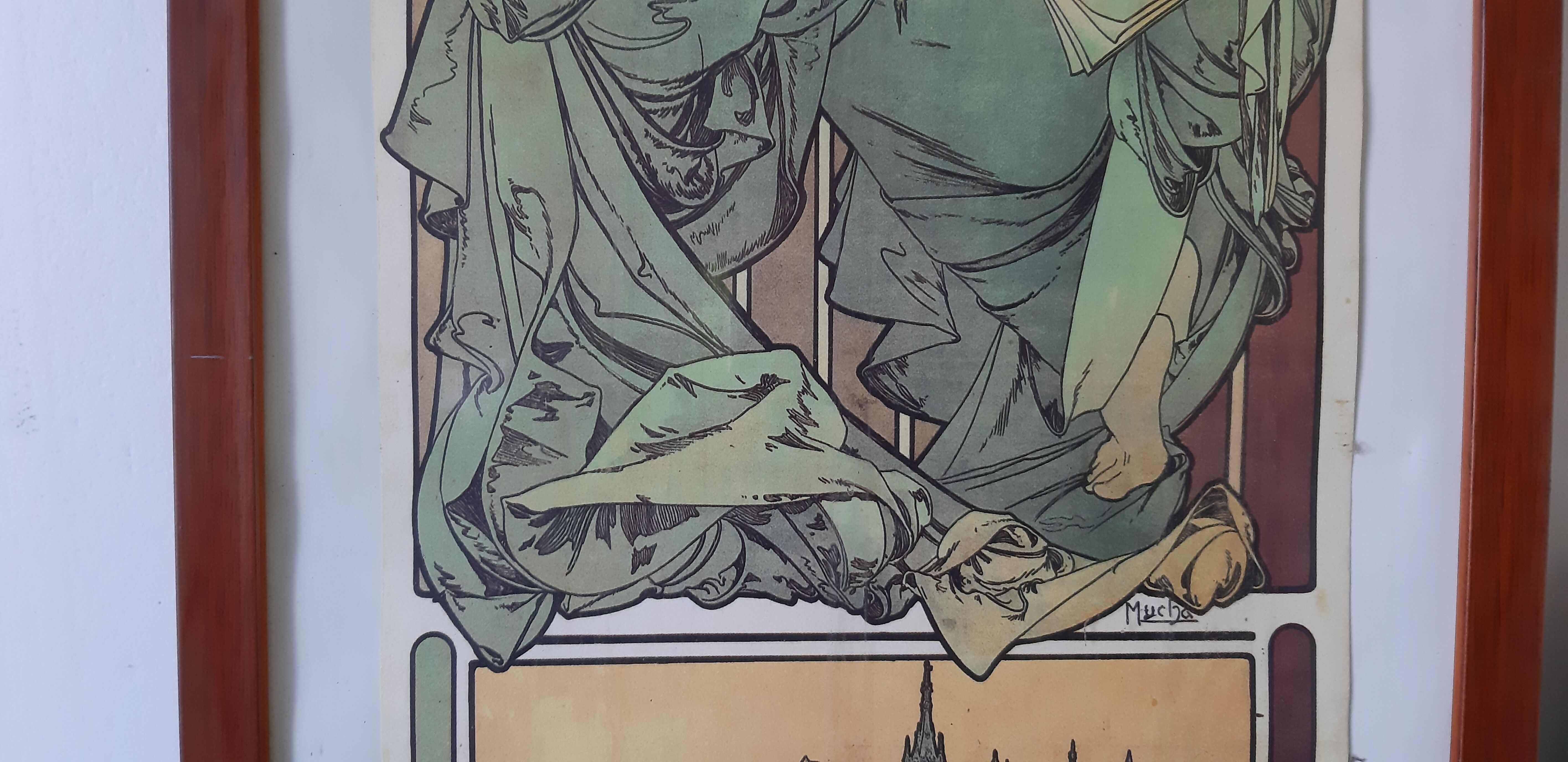 Benedictine advertising poster " Mucha "