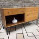Small vintage sideboard on metal legs – 1960s/70s
