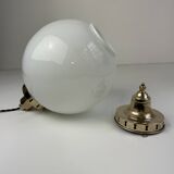Vintage 23 cm xl opaline pendant light