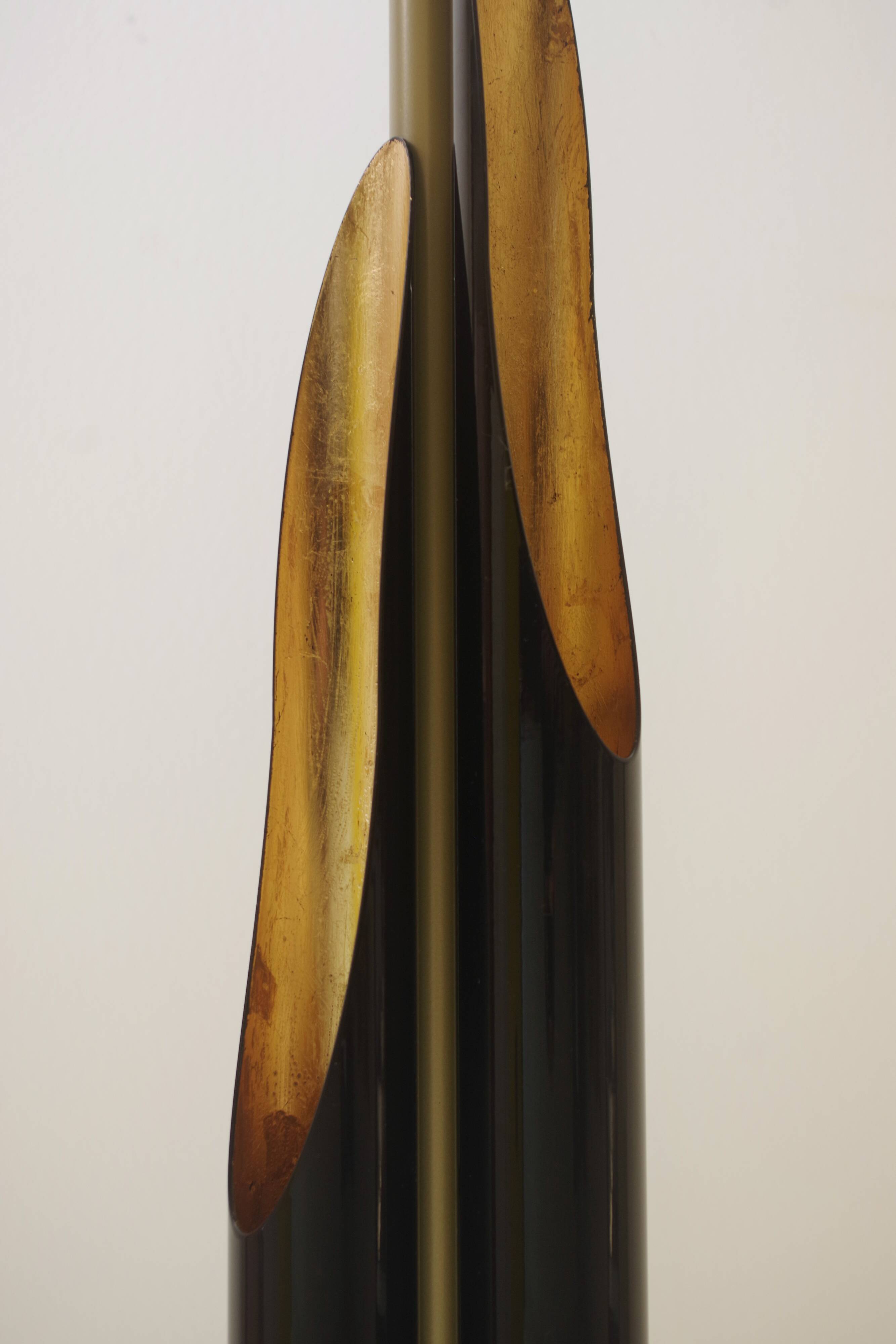 Lampadaire Coltrane - Éclairage de luxe moderne en laiton et noir mat
