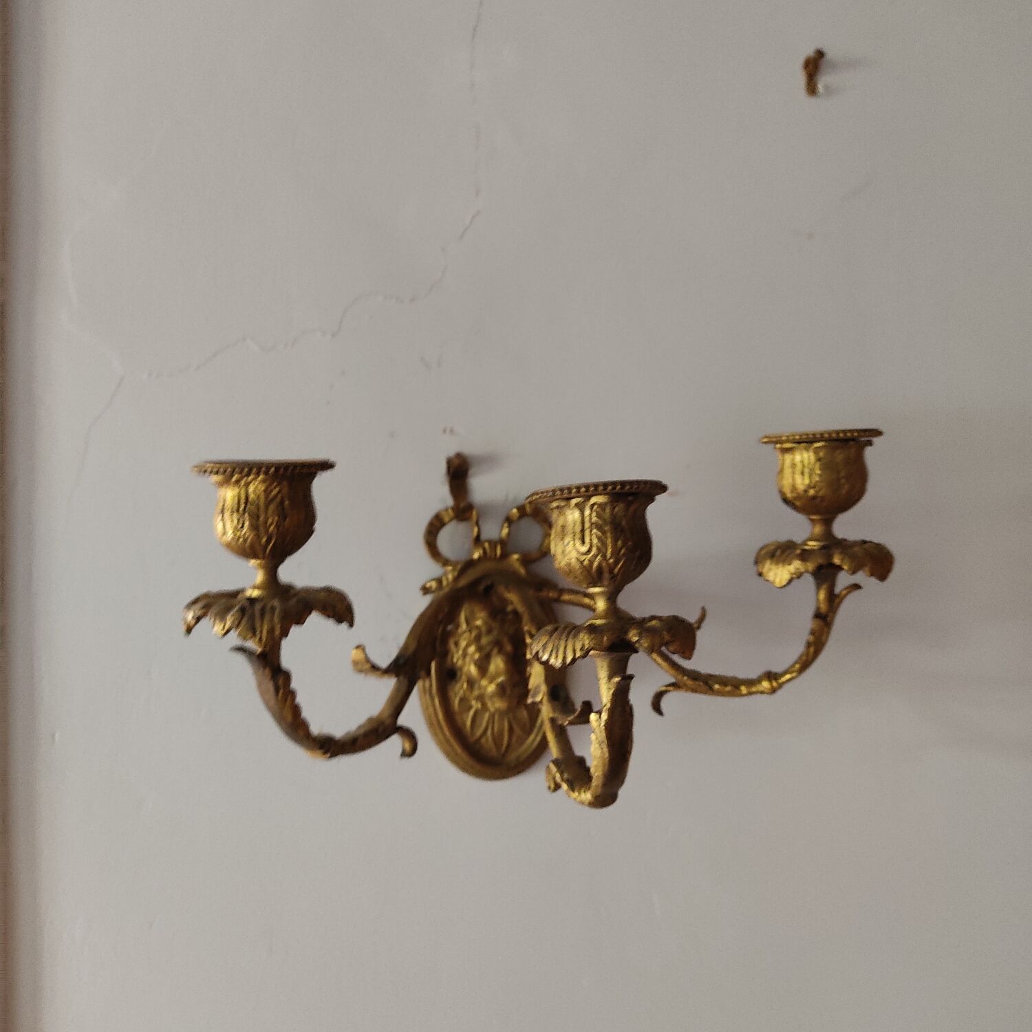 Paire d'appliques en bronze doré