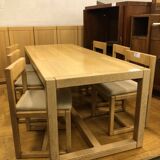 Brutalist oak dining room from the 70s