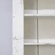 Large Painted Rustic Farmhouse Country Shelving Unit Cabinet