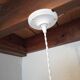 Vintage pink glass pendant light
