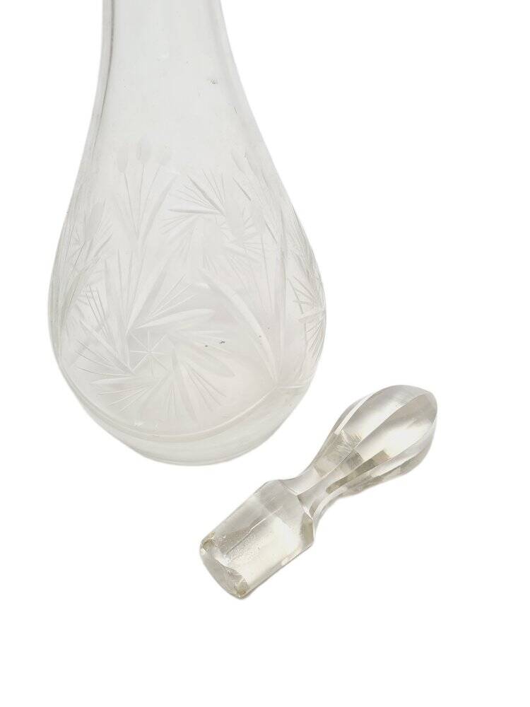 Art Deco crystal carafe, Germany, 1900s