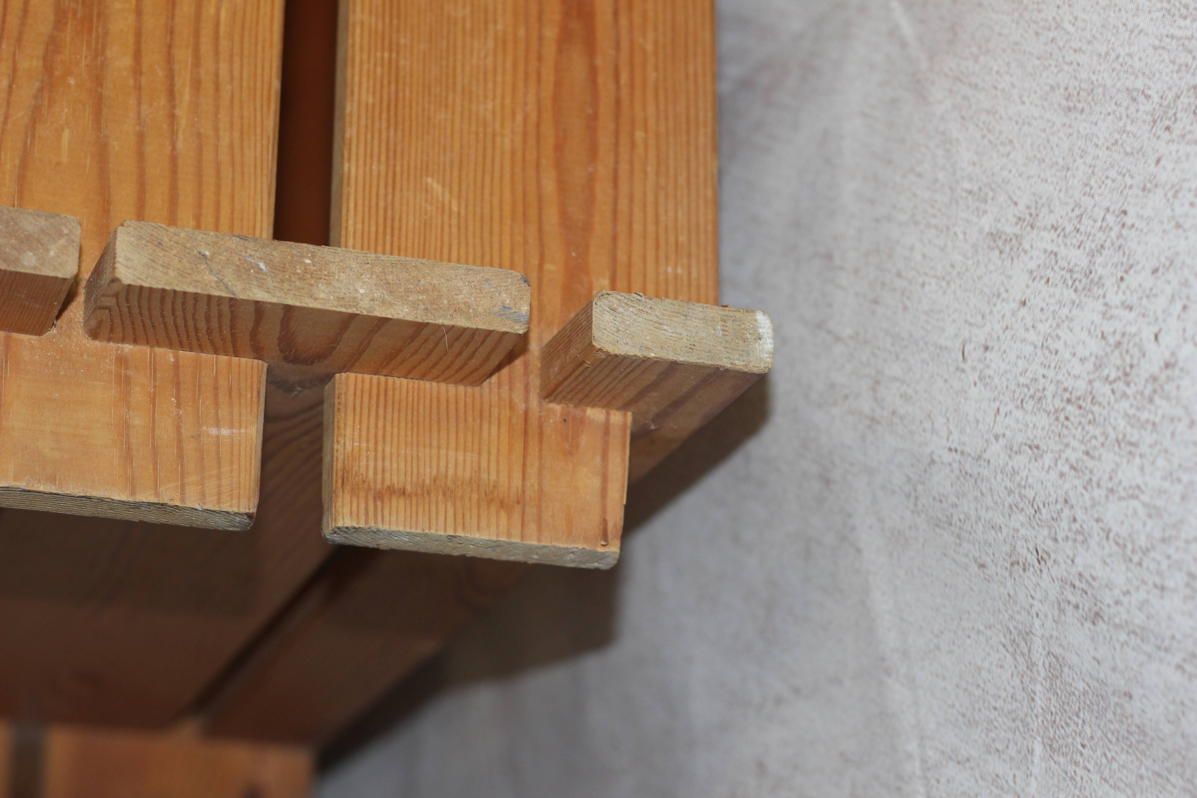 Renewed style pine locker shelf