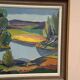 Original Swedish Oil on Panel - "Natural Landscape" by Frans Rase (1913-1994) - Signed - Vintage & Framed - 56 × 48 cm (22" × 18.9")