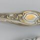 Absinthe spoon and tongs in silver-plated metal with hallmark