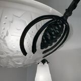 Muller Art Deco glass chandelier