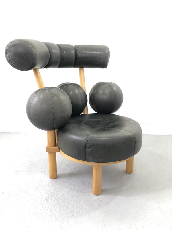 Fauteuil en cuir par Peter Opsvik pour Stokke, Norvège