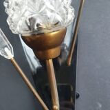 Pair of antique tulip arrow wall sconces