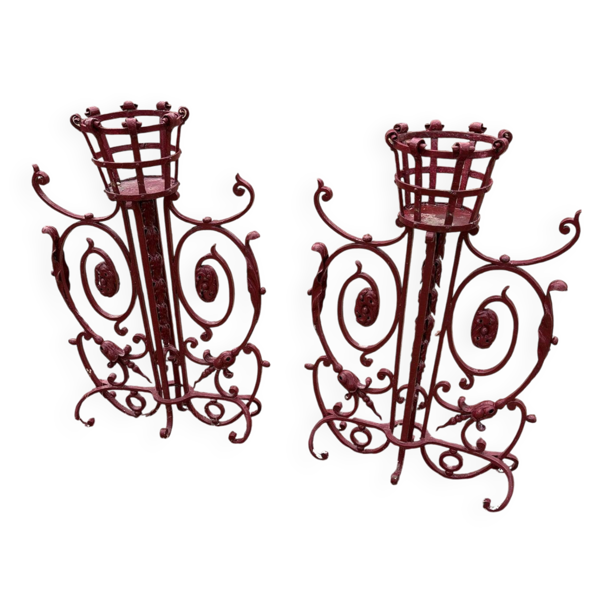 2 wrought iron doors