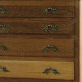 Vintage Danish 1967 Highboy 6 Drawer Dresser in Oak