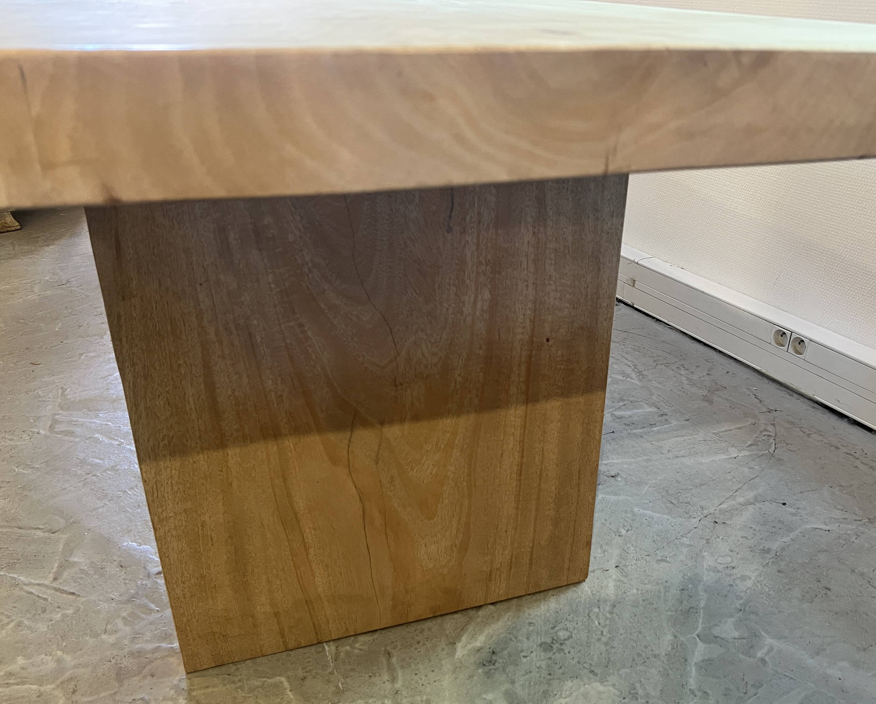 Dining table carved from solid wood - unique piece