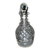 Carafe en cristal richement taillé et gravé diamant biseaux baccarat ou saint-louis? trianon