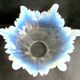 Tulip with glass claw, flower with 6 opalescent cut petals, Art Deco