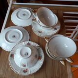 Limoges fine porcelain cups and saucers