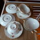 Limoges fine porcelain cups and saucers