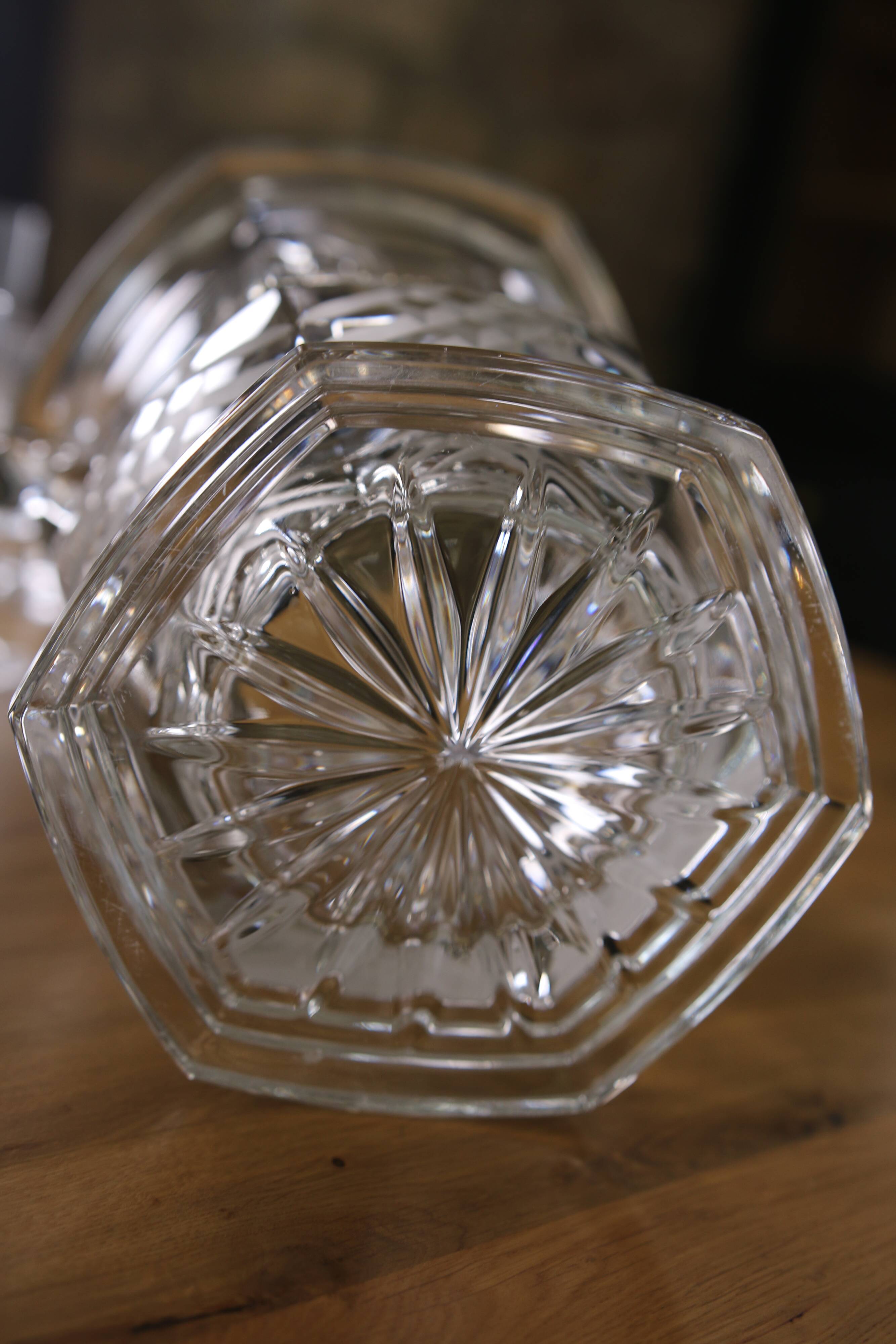 Seau à champagne en cristal
