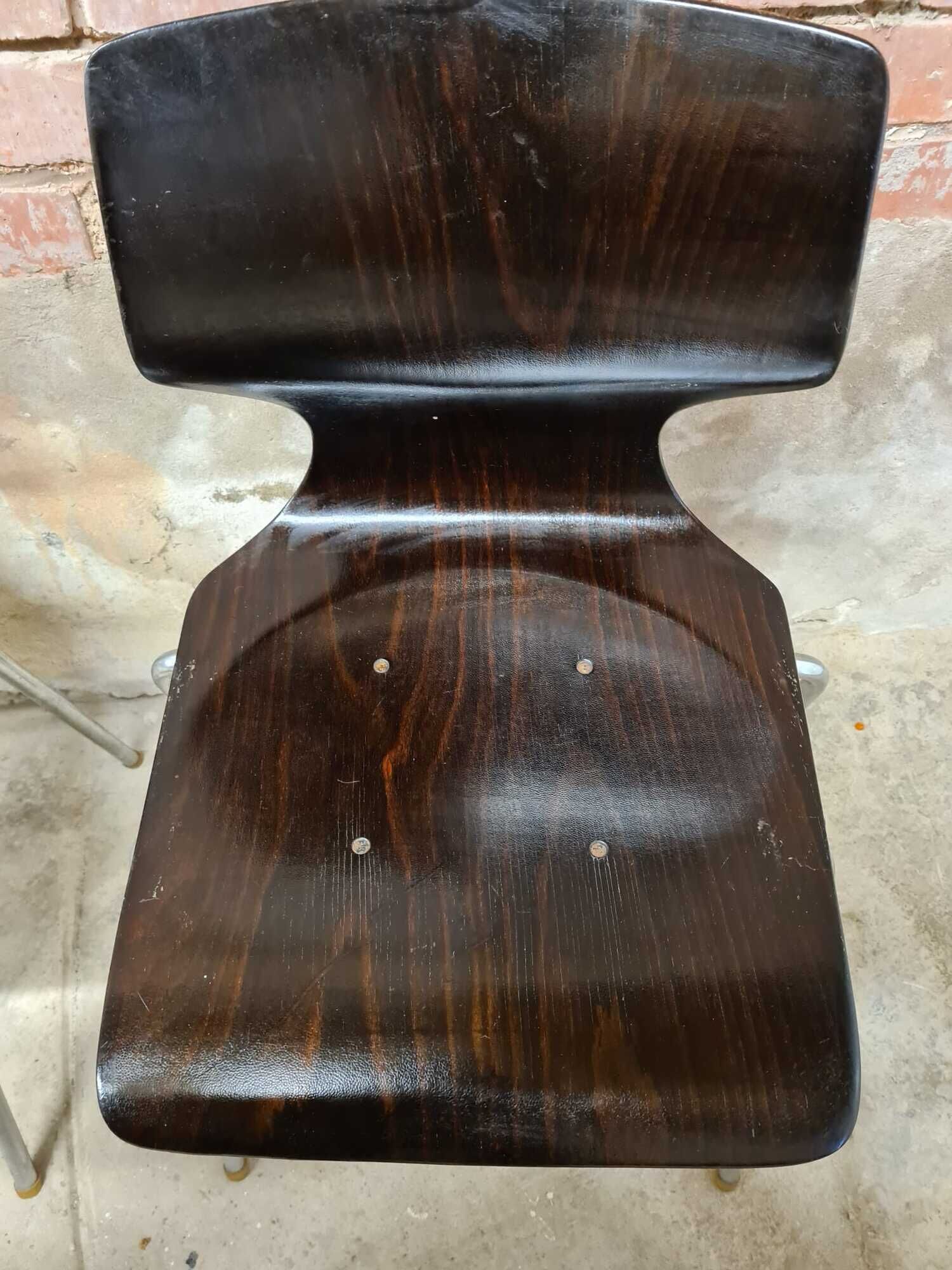 Set of 6 vintage stackable chairs pagwood Flötotto