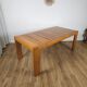 Table extensible en orme massif, Maison Regain, années 60