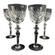 4 cut crystal wine glasses – Artisanat de Lorraine
