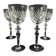 4 cut crystal wine glasses – Artisanat de Lorraine