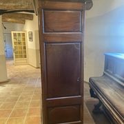 Large linen cupboard in Louis XIV style made of solid wood – 19th century