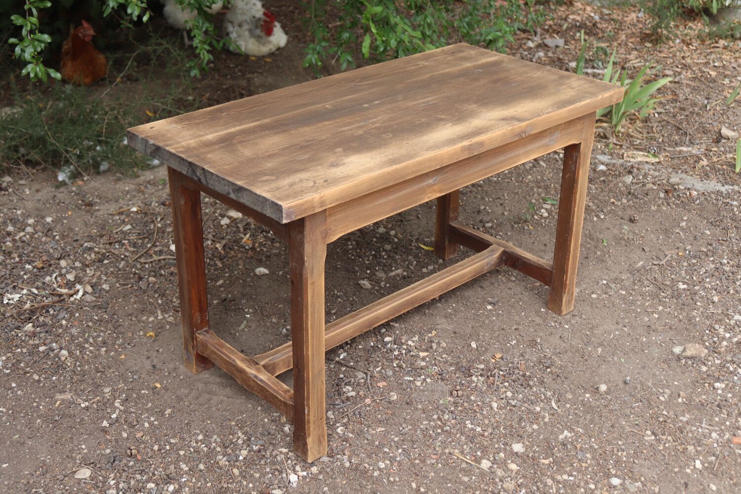 Small oak side table