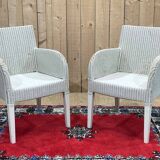Pair of lloyd loom armchairs by vincent sheppard - work from the 2000s