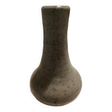 Gray enameled stoneware soliflore vase