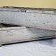 Pair of vintage concrete planters "Chanal Paris", 90 cm