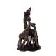 Sculpture africaine en pierre de 3 Girafes