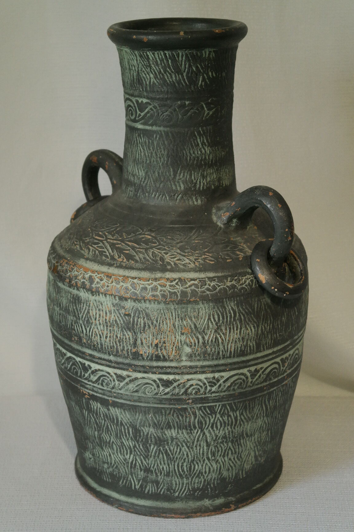 Antique style terracotta water jar, 20th century, Spain