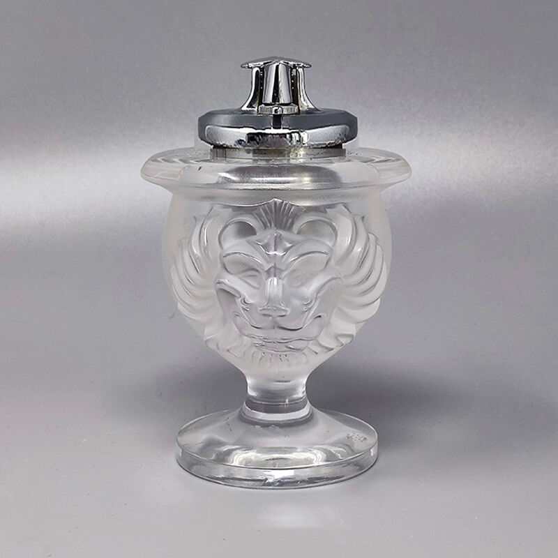 1970s Smoking Set  by Lalique. Signed on The Bottom. Made in France