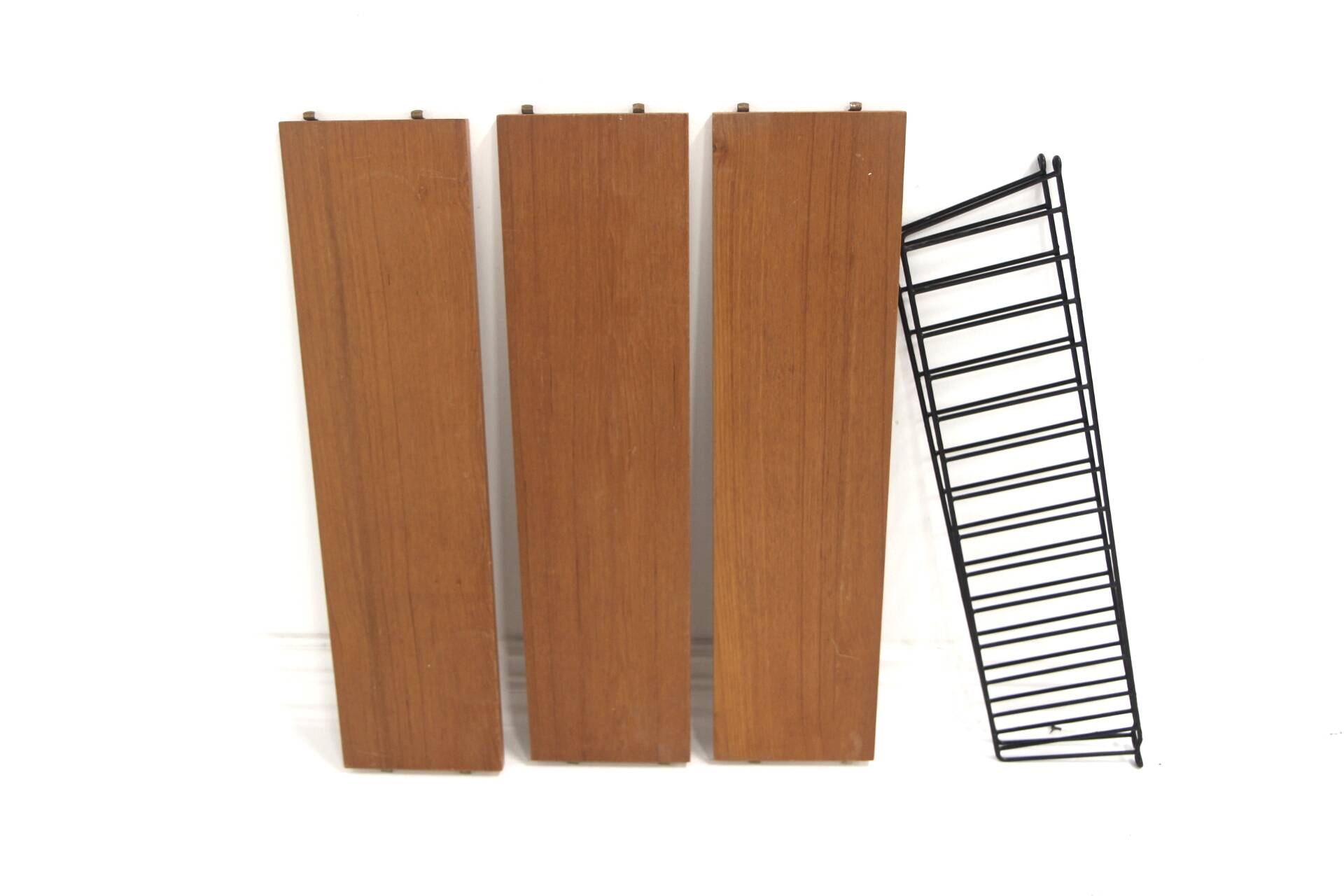 Teak “string” wall shelf, Sweden, 1950