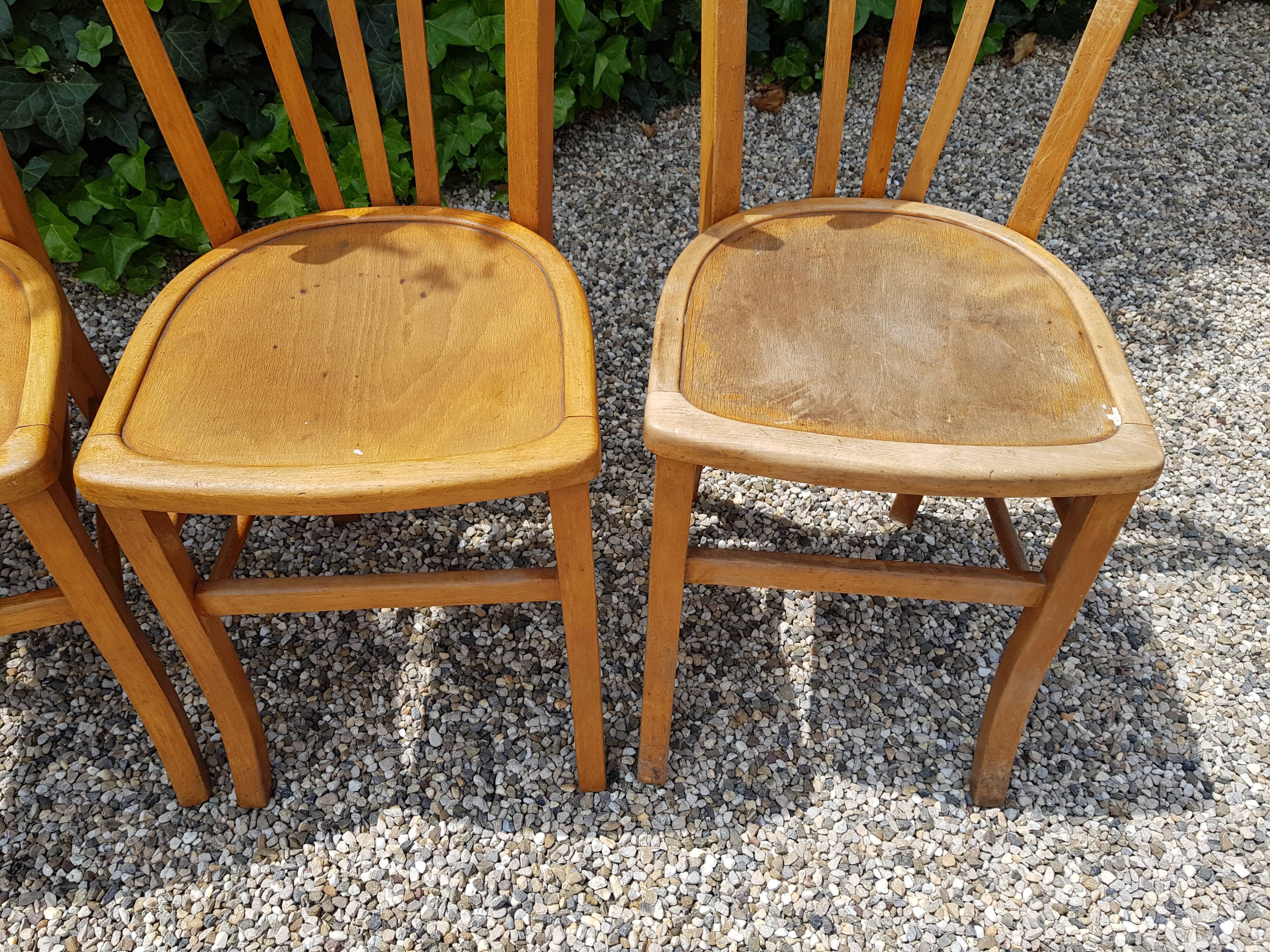 Old bistro chairs
