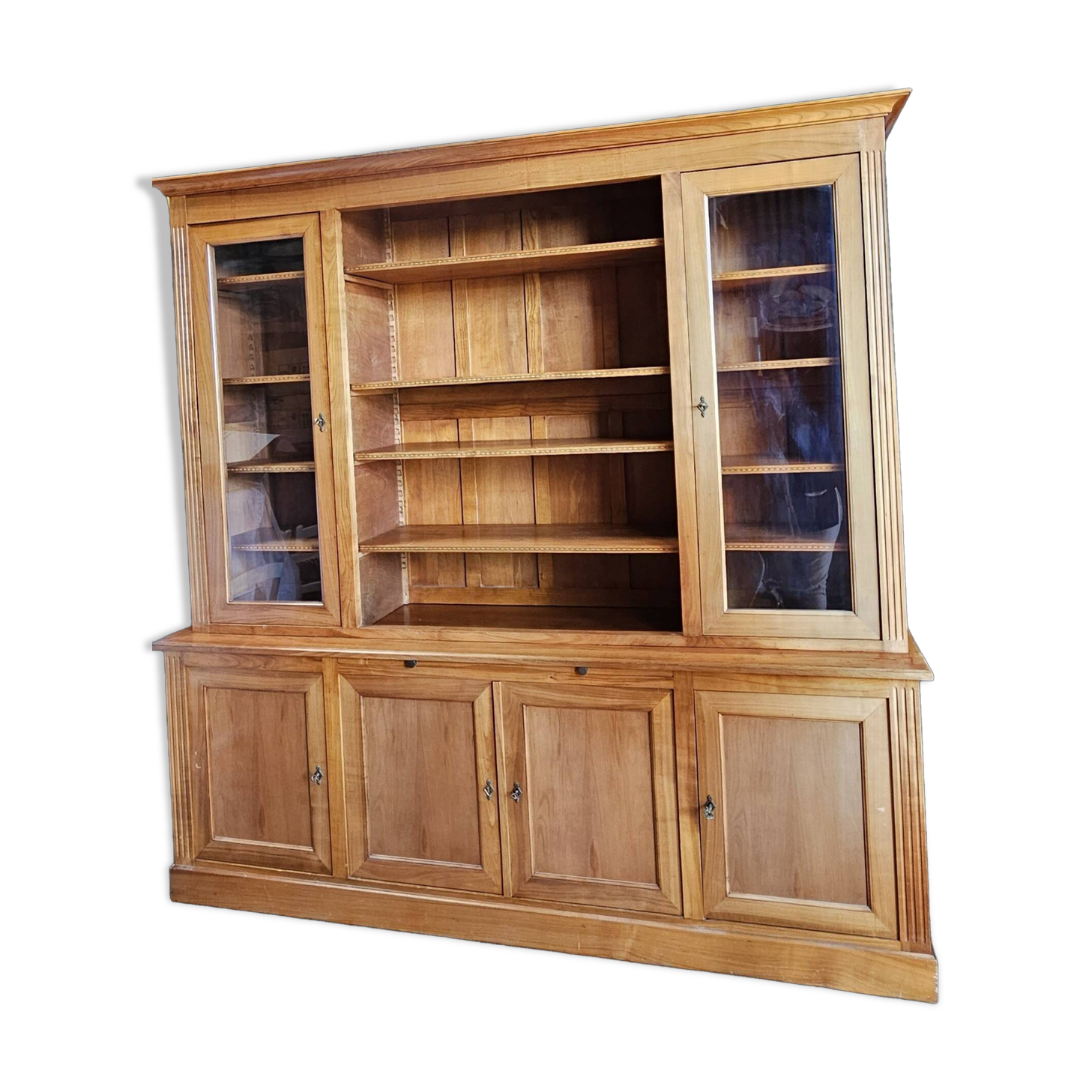 Cherry wood bookcase