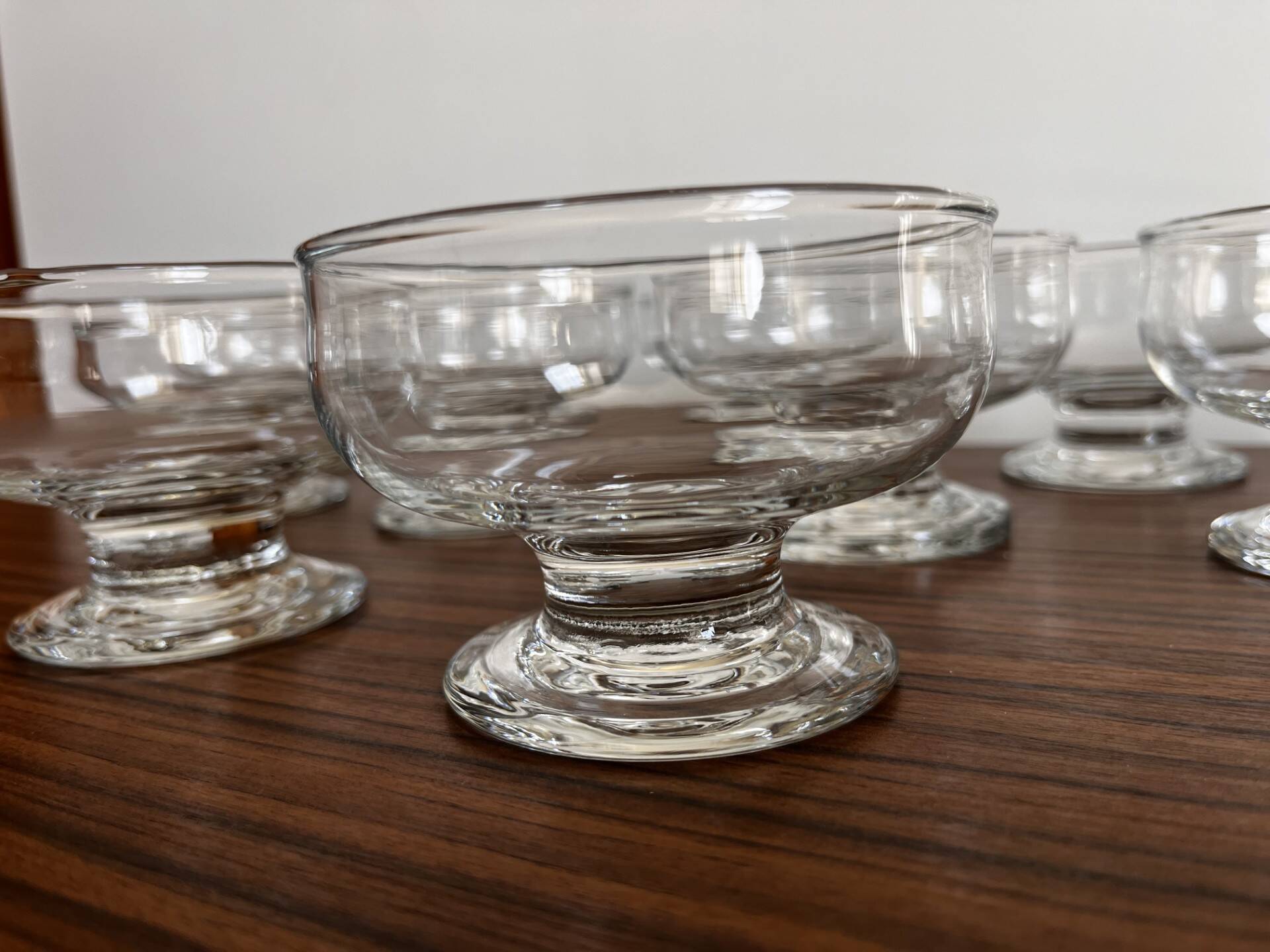 Set of 11 vintage ice cream bowls